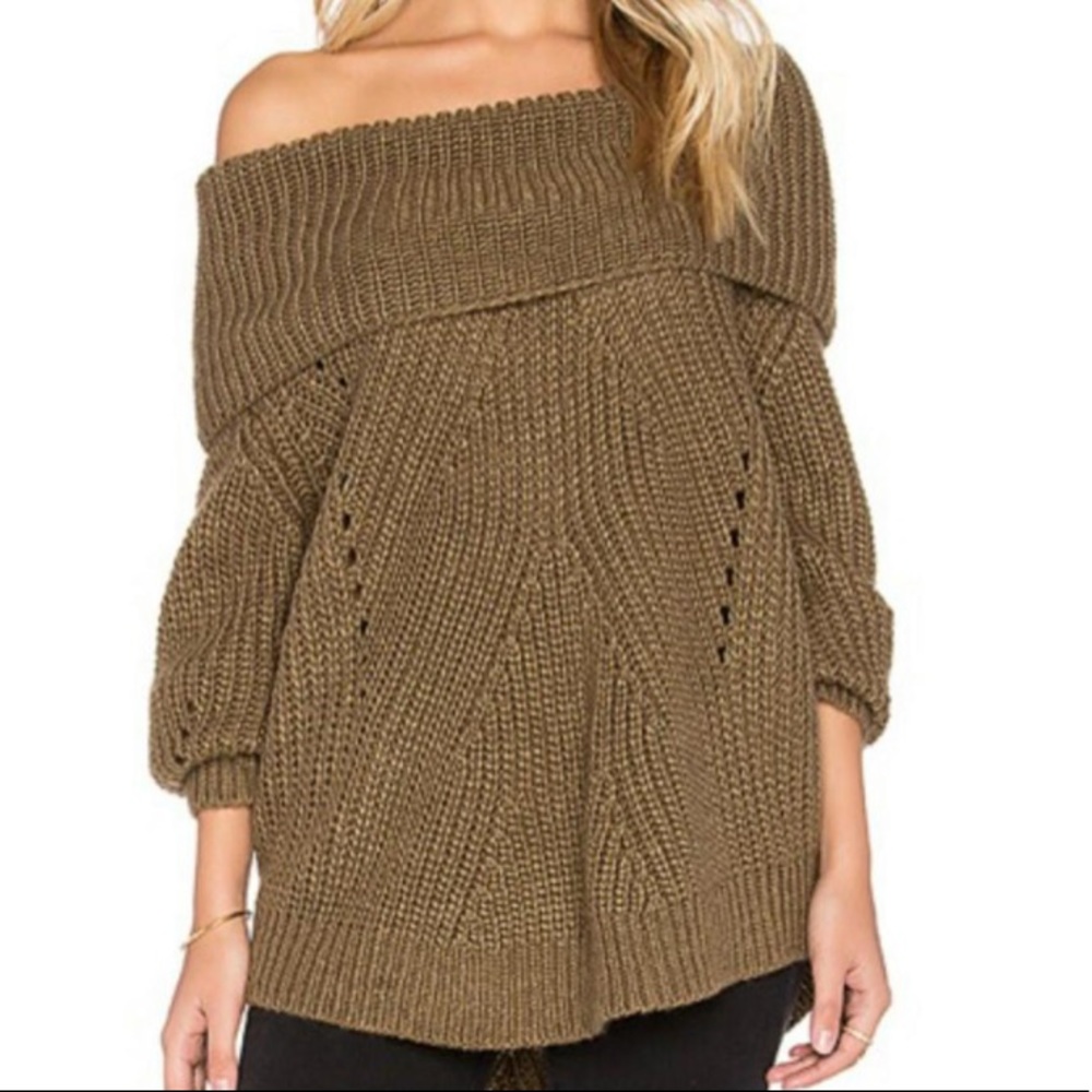 Somedays Lovin Off the Shoulder Sweater (NWT)